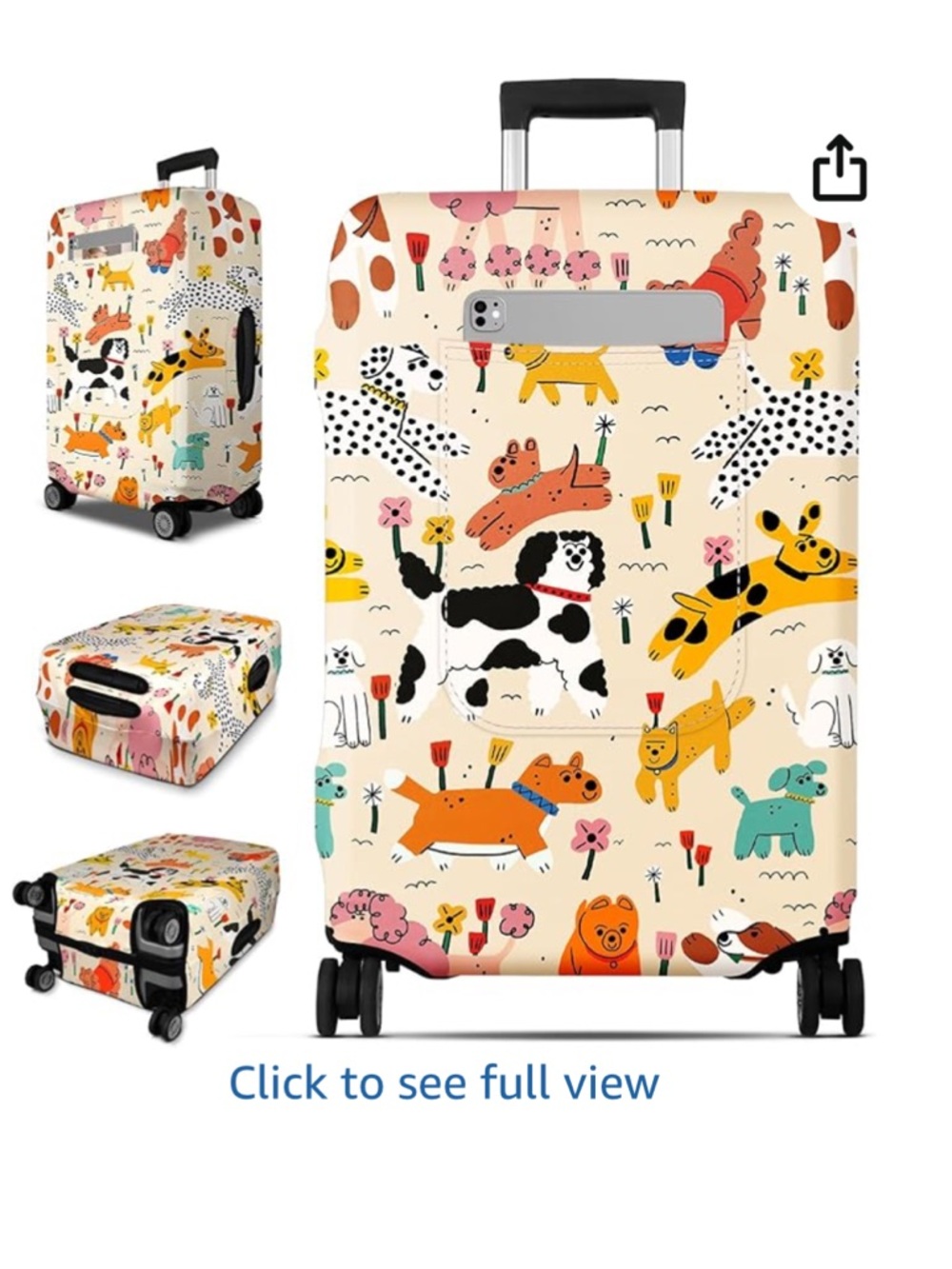 Luggage Cover for 22”-24” suitcases with large front pocket